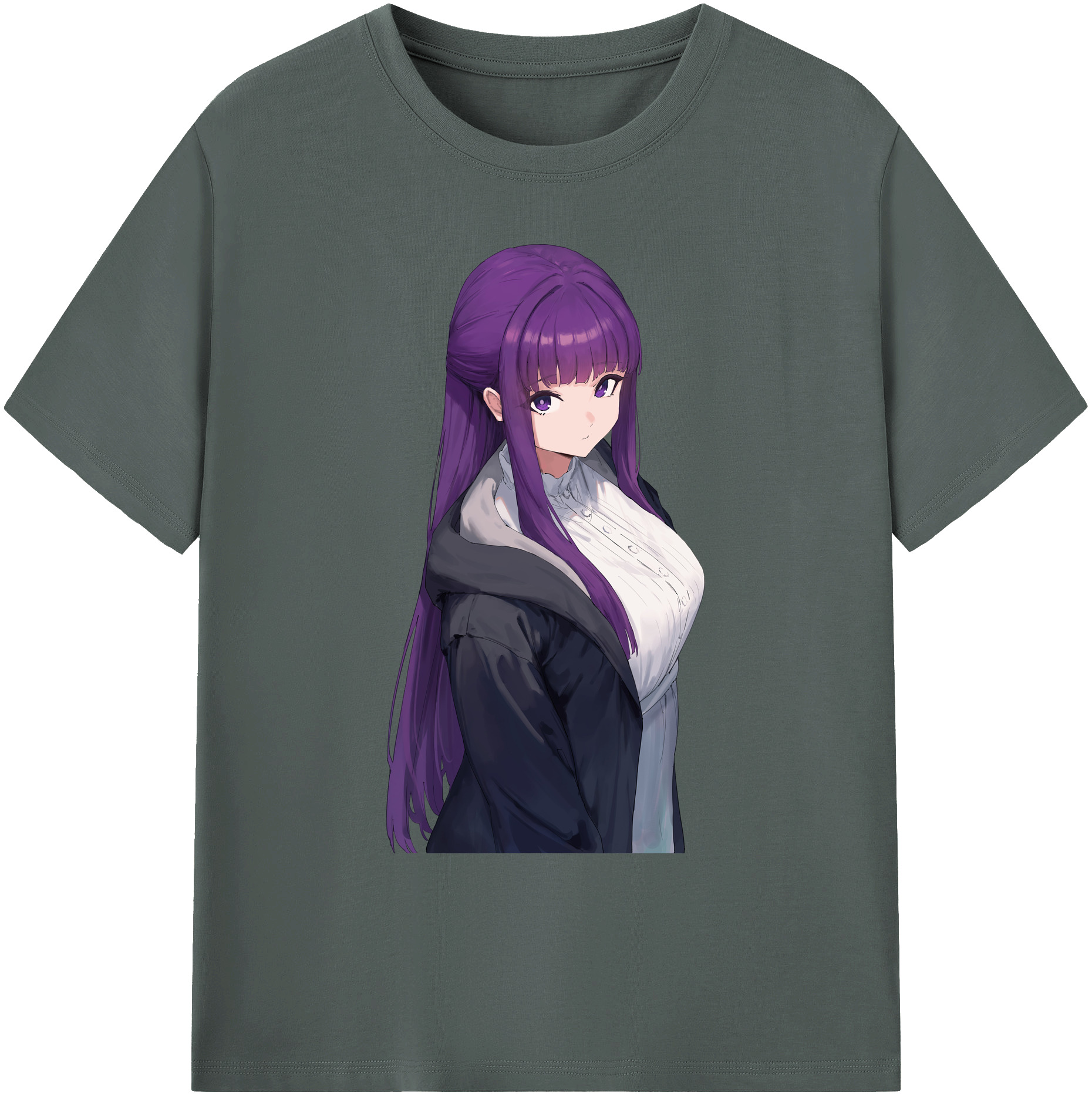 （画像用） 葬送のフリーレン Frieren 綿100％ メンズ半袖Tシャツ｜肌触りやわらか＆通気性